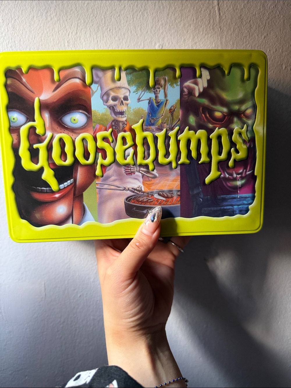 Goosebumps Yellow Mixed Media Wall Art Tin - Licensed Artwork